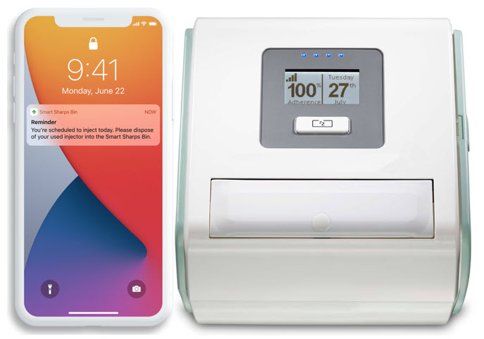 HealthBeacon device and mobile app