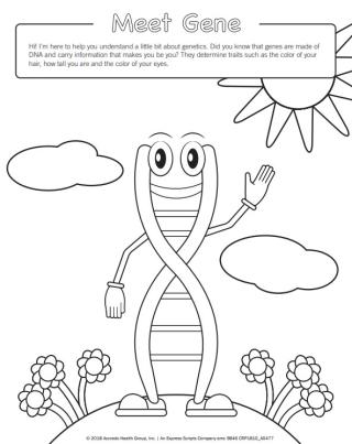 Meet Gene coloring page